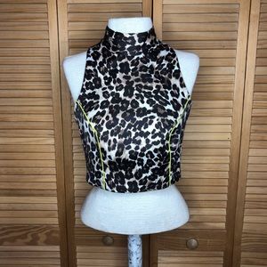 Leopard Naven Mockneck Vest M Tank